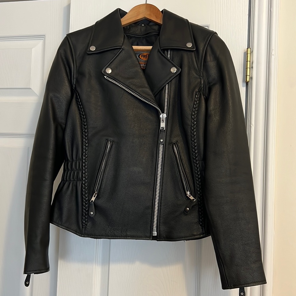 First classics Women’s black leather riding jacket